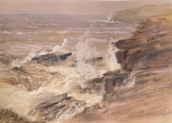 Storm and Wreck on the Cornish Coast, Samuel Palmer